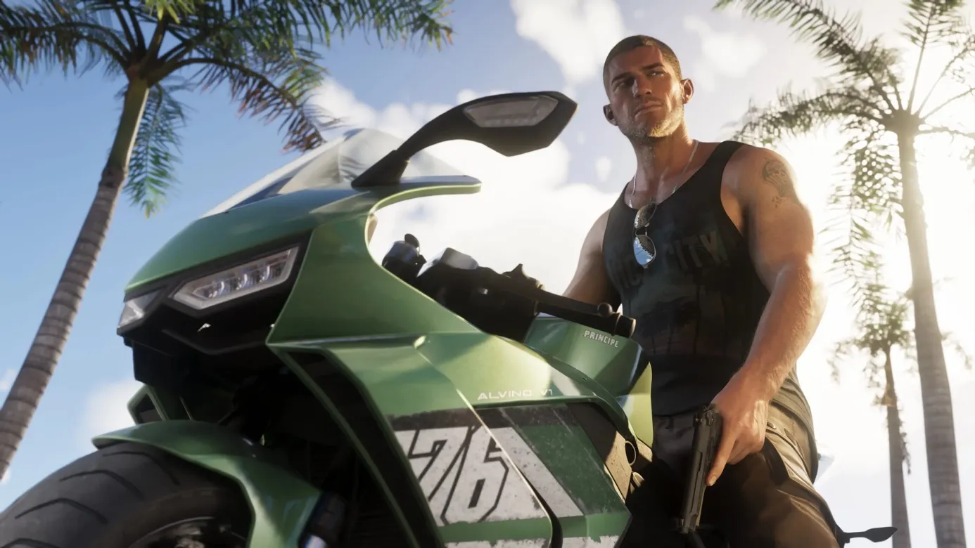 Jason Duval armé — visuel officiel Rockstar Games